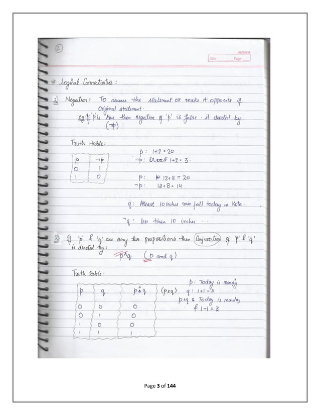 Discrete mathematical structure complete notes of 3rd semester B.tech ...