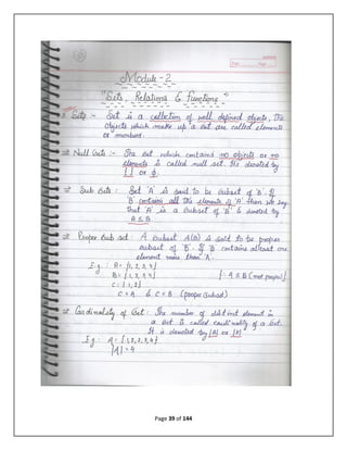Discrete mathematical structure complete notes of 3rd semester B.tech ...