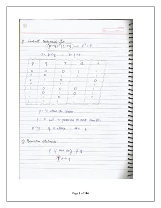 Discrete mathematical structure complete notes of 3rd semester B.tech ...