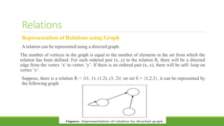 Relation Graph Discrete Math Discrete mathematics OR Structure | PPTX