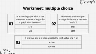 ∧ Math Discrete Mathematics - Bachelor of Arts in Mathematics | PPTX