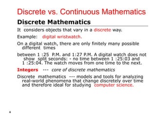 Continuous Discrete Math Discrete mathematics Ch1 sets Theory_Dr.Khaled.Bakro د. خالد بكرو | PPT
