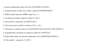 ∧ Math Comprehensive Introduction to Discrete Mathematics: Logic, Sets ...
