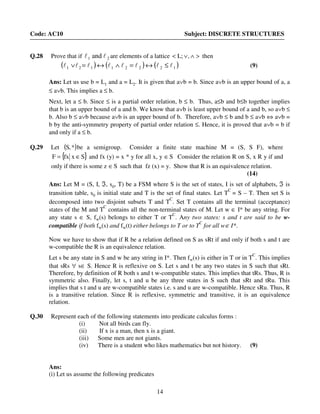Discrete maths questions | PDF