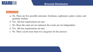 Binomial Distribution
 