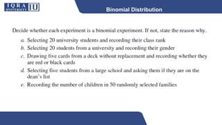 Binomial Distribution
 