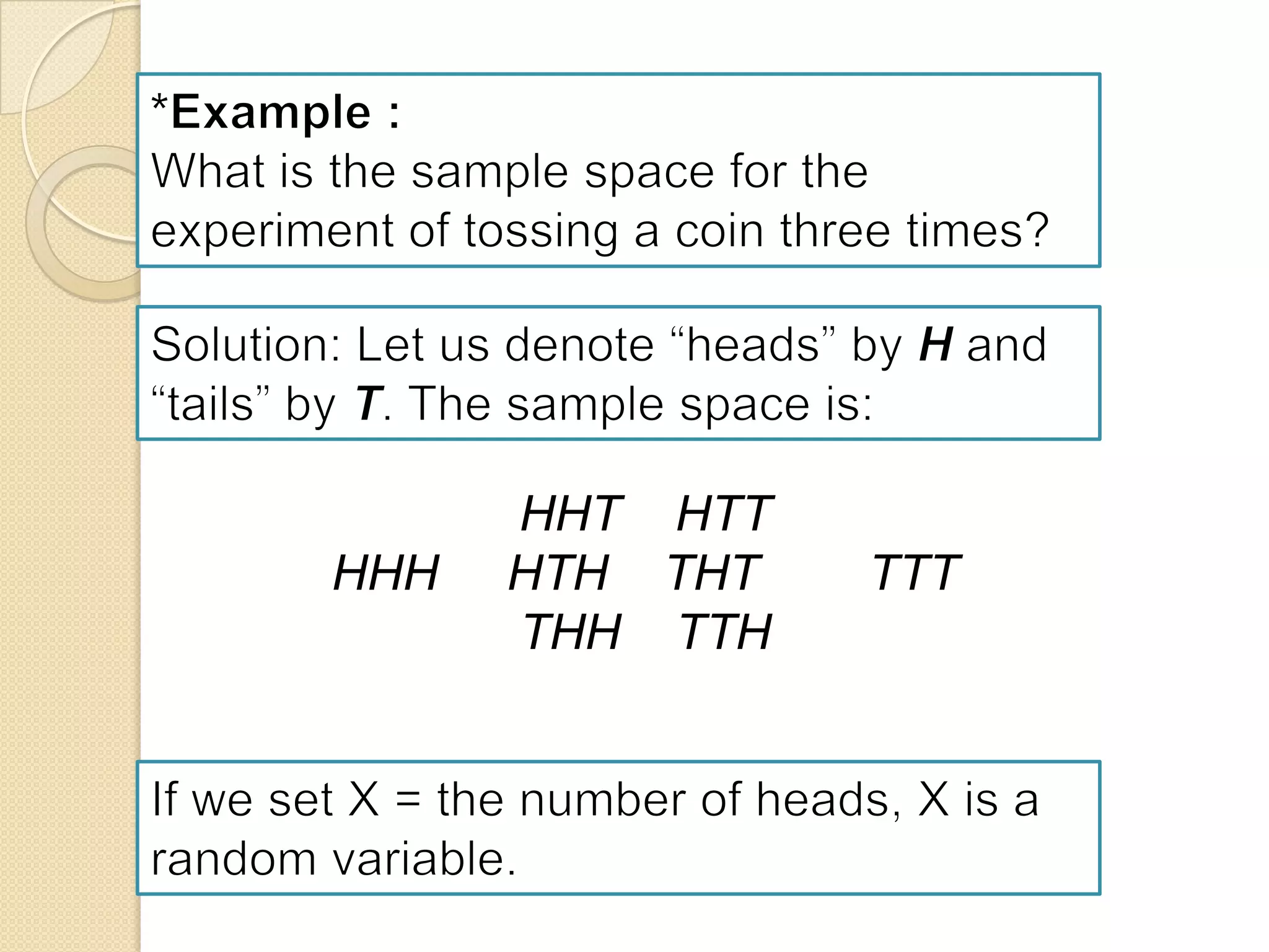 HHT HTT
HHH HTH THT TTT
THH TTH