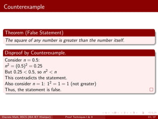 Contratics Math Discrete Proof Techniques briefly describe how to proof what to proof.pdf