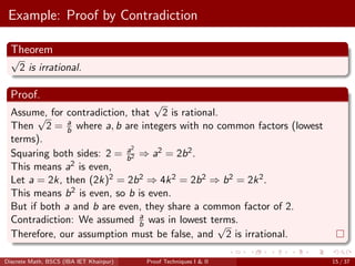Discrete Proof Techniques briefly describe how to proof what to proof.pdf