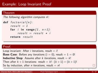 Discrete Proof Techniques briefly describe how to proof what to proof.pdf