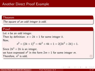 Discrete Proof Techniques briefly describe how to proof what to proof.pdf