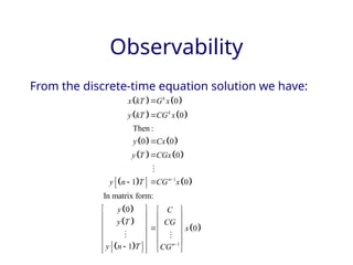 State space techniques for discrete control systems. | PPTX