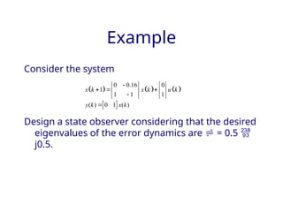 State space techniques for discrete control systems. | PPTX