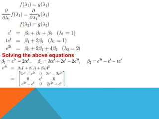 Solving the above equations
 