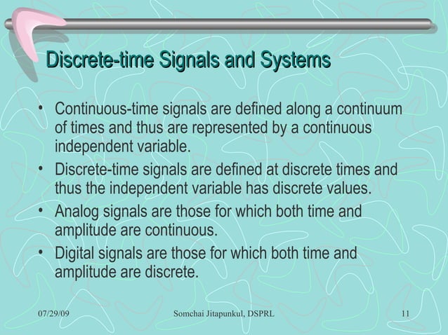 Discrete-Time Signal Processing | PPT | Digital Audio | Computer ...