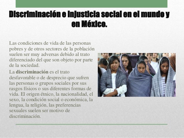 Discriminación e Injusticia