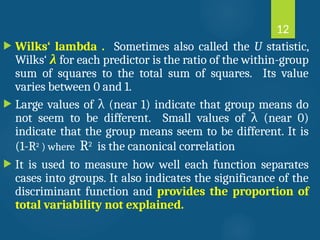 Discriminant Analysis in Multivariate data analysis.pptx