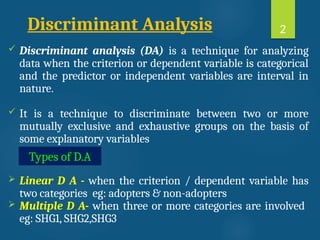 Discriminant Analysis in Multivariate data analysis.pptx