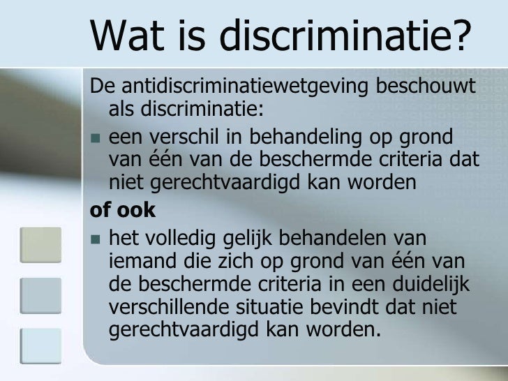 Discriminatie