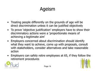 Cost of discriminationPage 7Discrimination Law Review-green paper