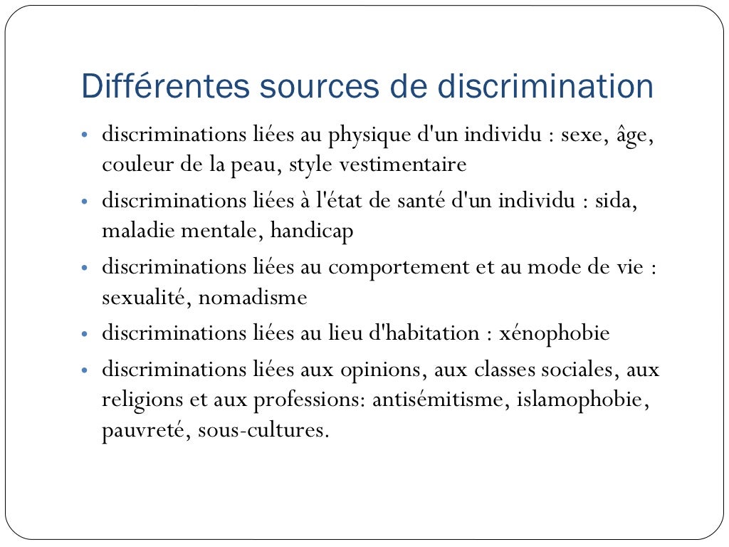Discriminations