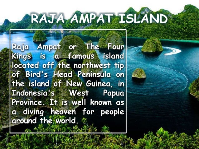 Descriptive Text Raja Ampat Island