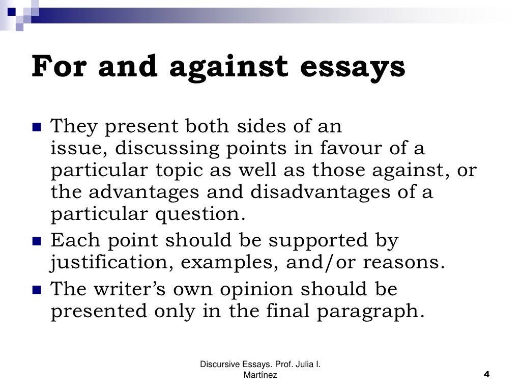 free discursive essays