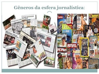 Gêneros da esfera jornalística: