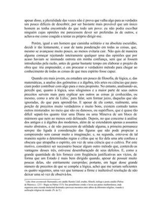 Descartes - Discurso do Método