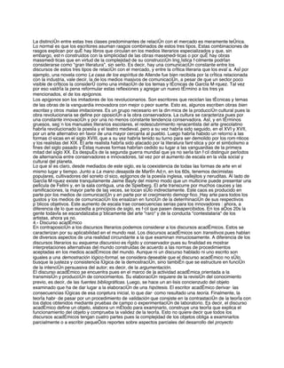 Discurso Literario Y Academico