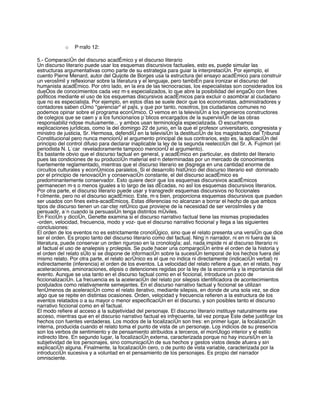 Discurso Literario Y Academico