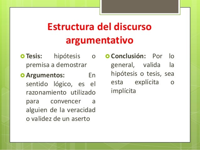 Discurso argumentativo