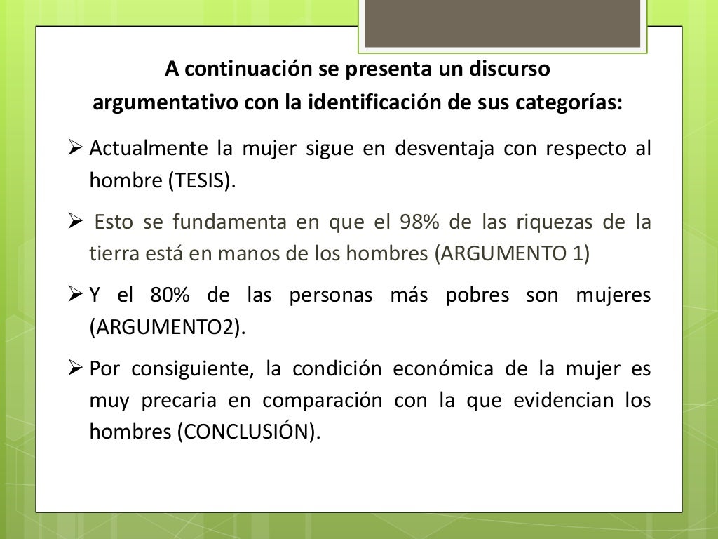 Como Hacer Un Discurso Argumentativo Ejemplo