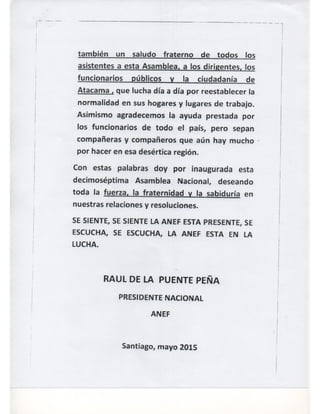 Discurso de la puente