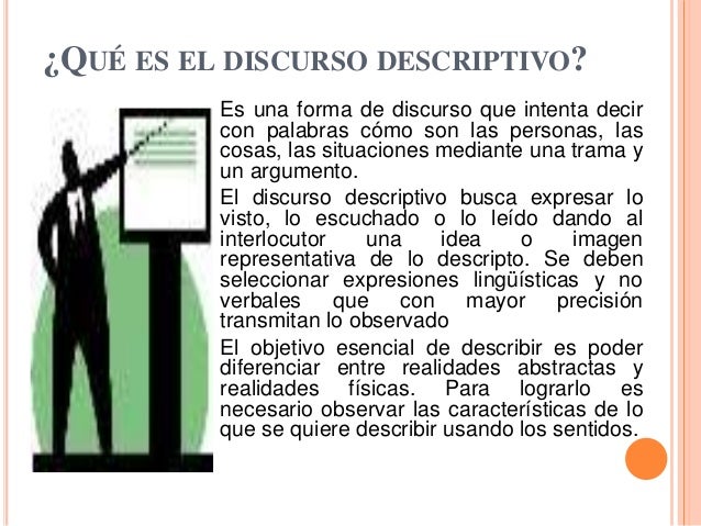 Discurso descriptivo