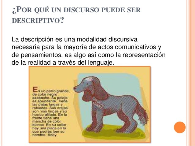 Discurso descriptivo