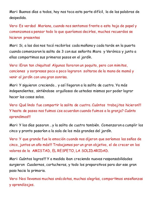 Discurso despedida 2014