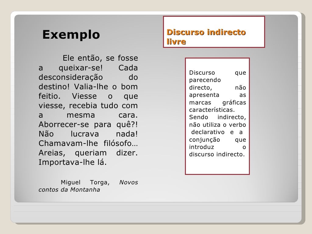 Discurso directo e indirecto