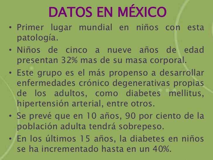 Obesidad infantil en México Obesidad infantil en México