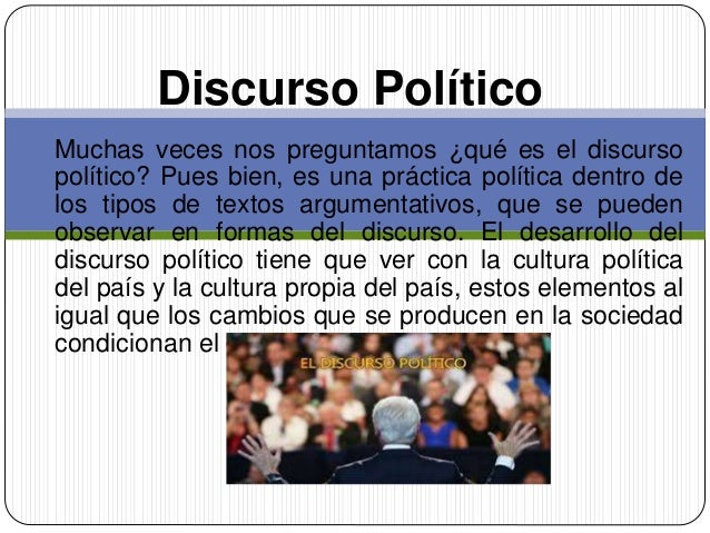 Discurso político para video
