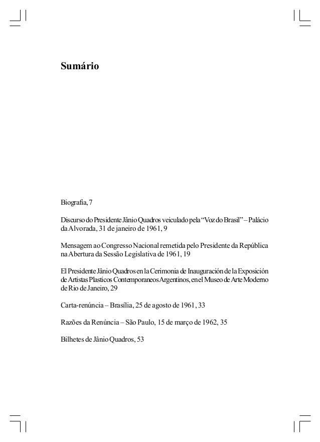 Discursos janio quadros