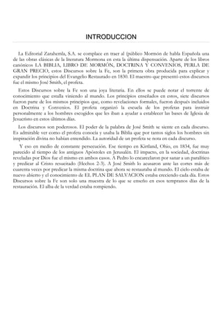 Discursos Sobre La Fe   José Smith