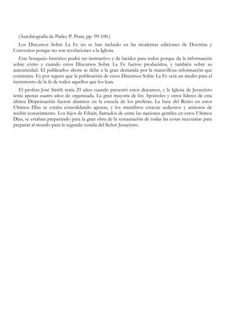 Discursos Sobre La Fe   José Smith
