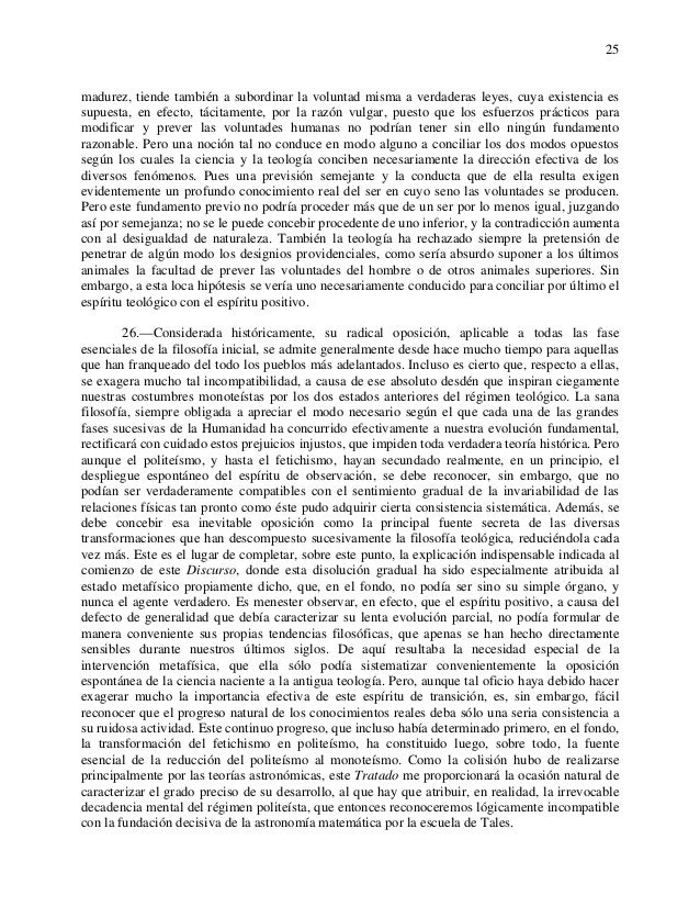 Discurso sobre el espíritu positivo.