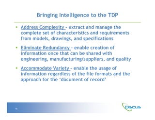 Discus Software Discus and the TDP | PDF