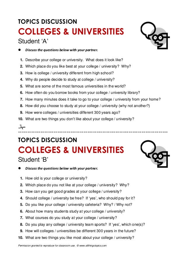 Discuss2 colleges uni