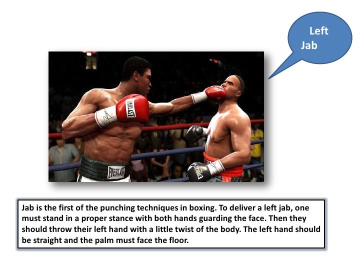 Discussing 5 boxing punches