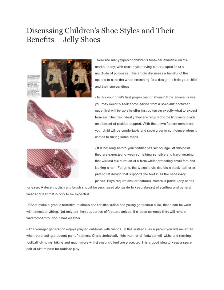 children jelly shoes