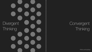 Divergent
Thinking
Convergent
Thinking
#discussingdsgn
 