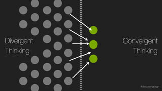 Divergent
Thinking
Convergent
Thinking
#discussingdsgn
 